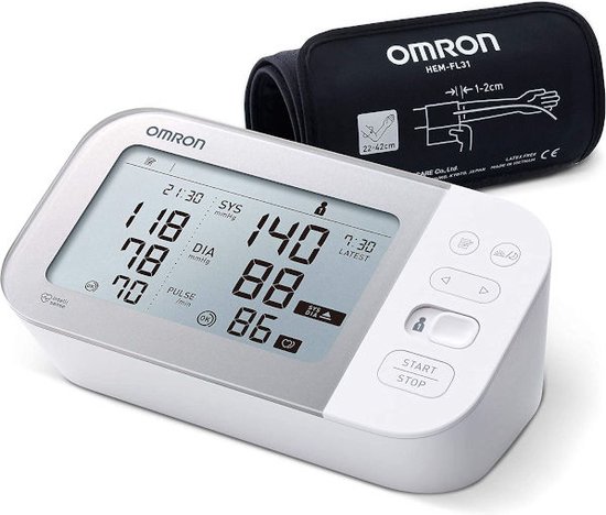 Omron M6 Comfort - Bloeddrukmeter Bovenarm - Aanbevolen door Hartstichting - Blood Pressure Monitor met Hartslagmeter
