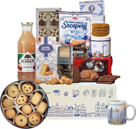 Holland Pakket nr 1 - Pakket met diverse Hollandse lekkernijen
