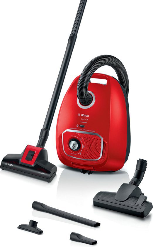 522x840Bosch ProAnimal BGB41PET1 Serie 4 - Stofzuiger met zak - 11 mtr bereik - HEPA 13 - Rood Bosch ProAnimal BGB41PET1 Serie 4 - Stofzuiger met zak - 11 mtr bereik - HEPA 13 - Rood