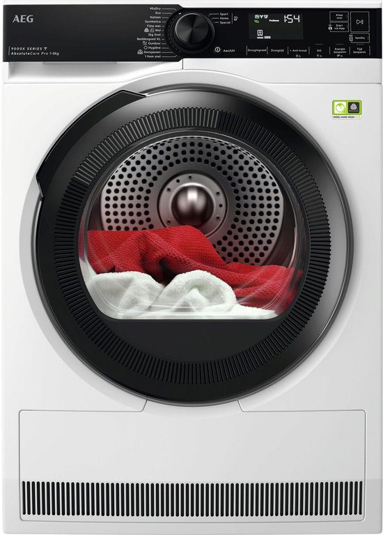 AEG TR968V4C 9000X AbsoluteCare Pro 8kg premium warmtepompdroger energielabel A