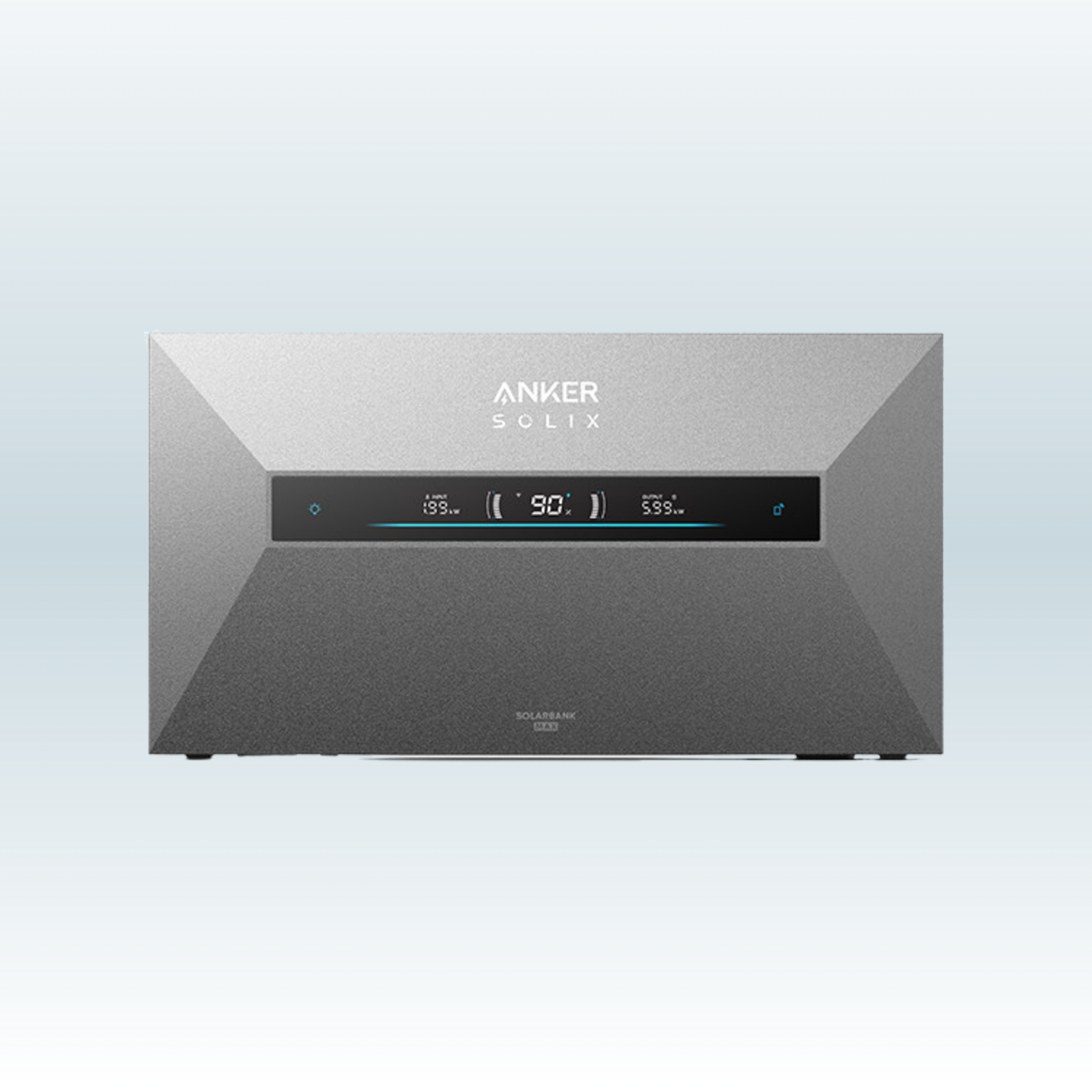 Anker SOLIX Solarbank Max AC plug-in thuisbatterij, vooraanzicht Anker SOLIX Solarbank Max AC plug-in thuisbatterij, vooraanzicht