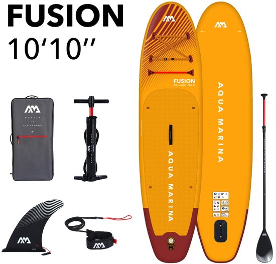 Aqua Marina Fusion sup board opblaasbaar 330cm complete set