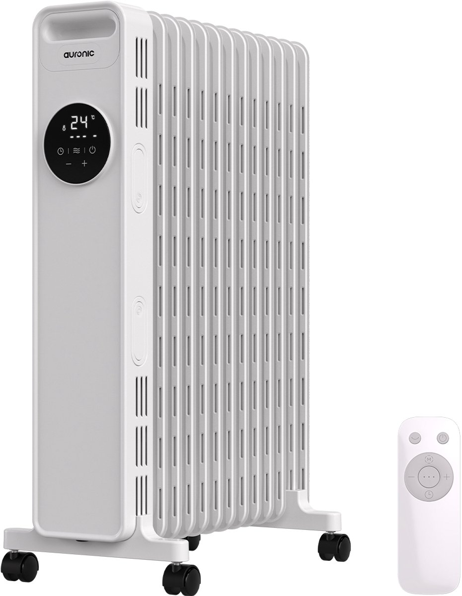 Auronic olieradiator 2500W met display en afstandsbediening