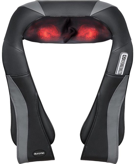Auronic shiatsu nekmassage apparaat infrarood 4 massagekoppen