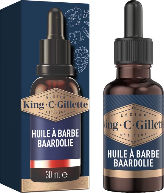 King C. Gillette Baardolie flesje van 30 ml