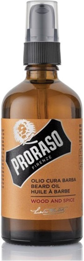 Proraso Baardolie Wood & Spice fles van 100 ml