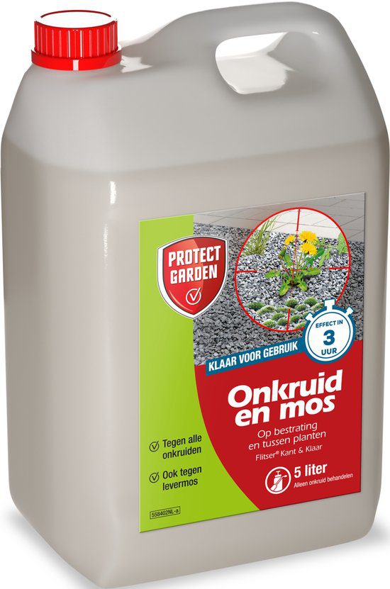 Protect Garden Flitser onkruidverdelger kant-en-klaar 5 liter terras oprit jerrycan