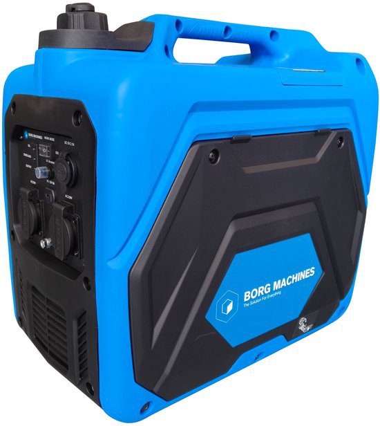 Borg inverter generator 3500 watt benzine stroomgenerator 2x USB