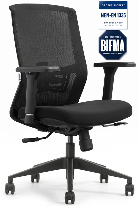 Stane Ergonomische Bureaustoel in zwart