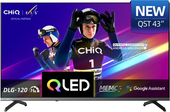 CHiQ U43QST randloze 43 inch QLED smart tv met Google TV CHiQ U43QST randloze 43 inch QLED smart tv met Google TV