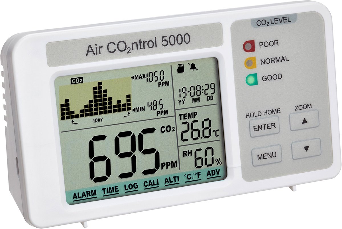 TFA Dostmann AirCO2ntrol 5000 CO2 meter met geheugenkaart