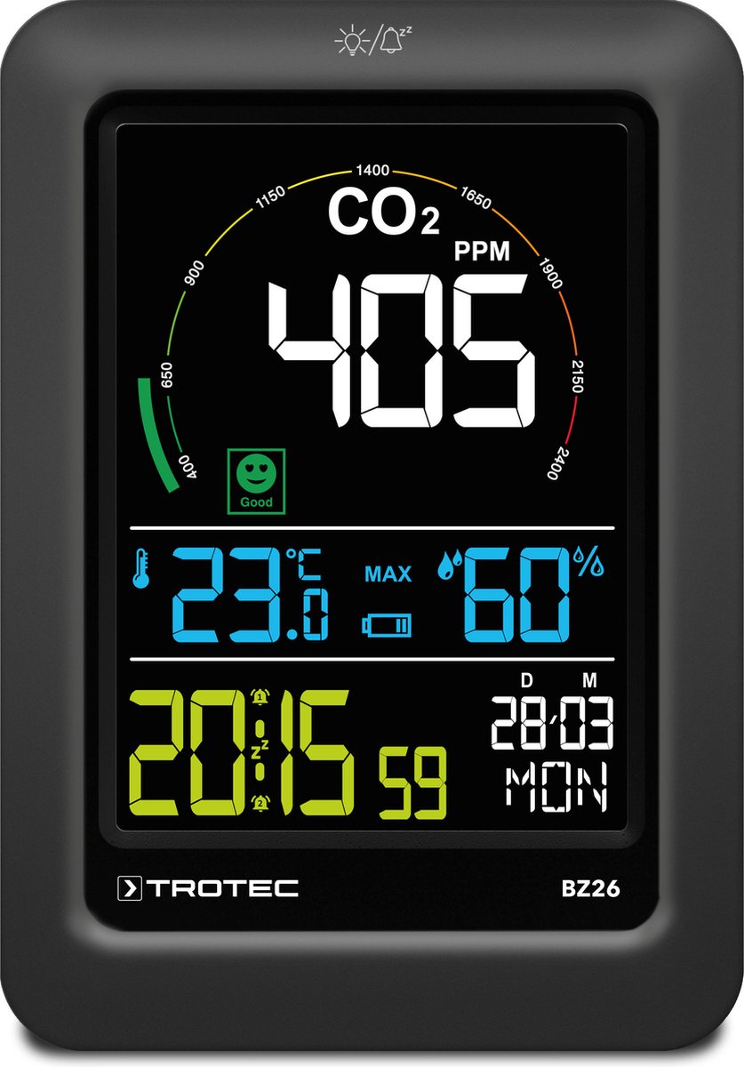 Trotec BZ26 CO2 luchtkwaliteitsmonitor