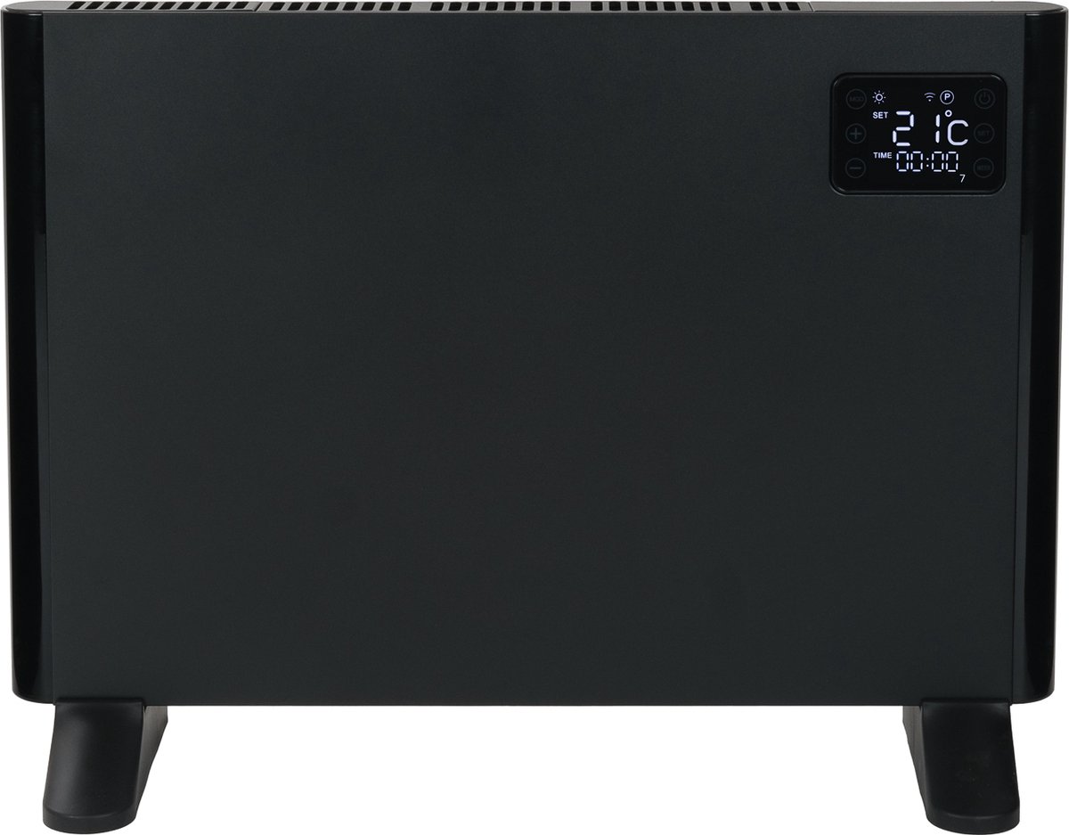 Eurom Alutherm 1000 Wifi zwarte convectorkachel met app-bediening