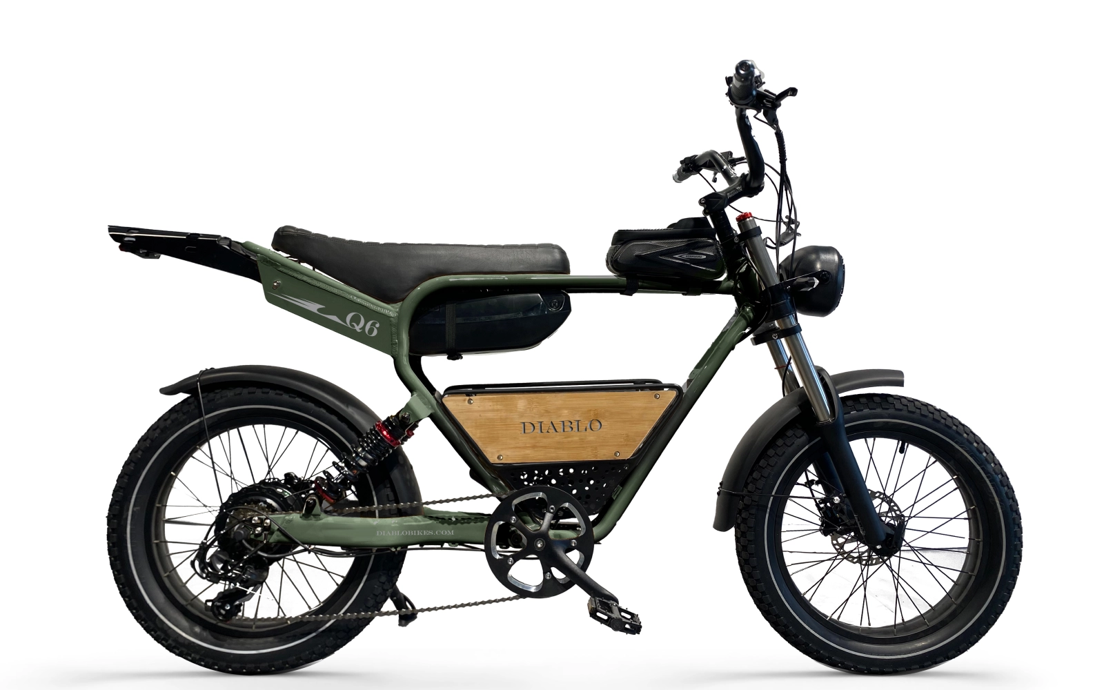 Diablo Q6 fatbike elektrische fiets met 720Wh accu en hydraulische schijfremmen