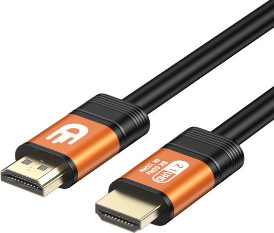 Drivv Premium HDMI kabel 2.1 8K 10 meter oranje
