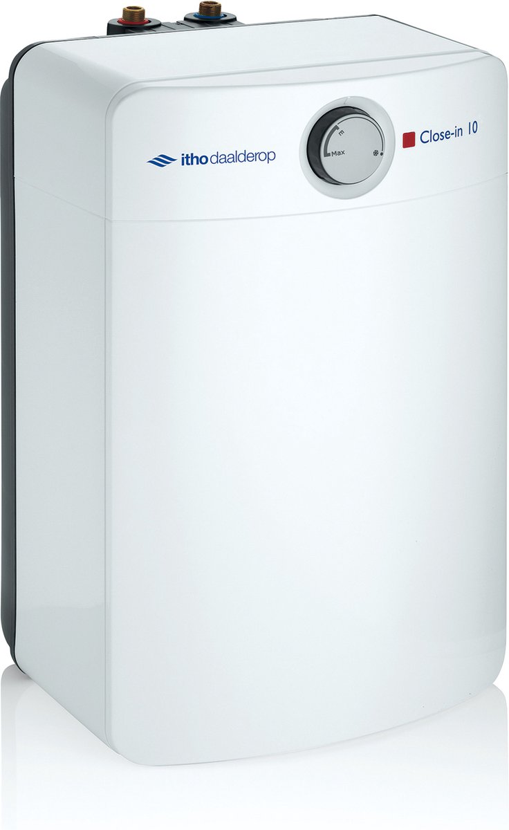 Itho Daalderop close-in boiler van 10 liter onder een gootsteen