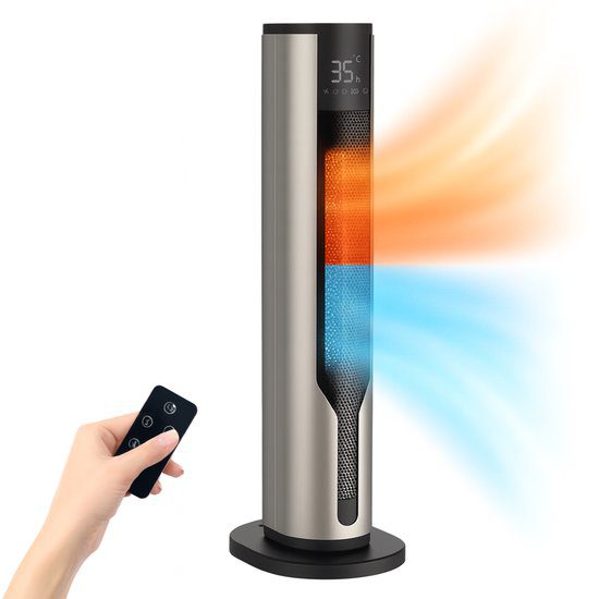 HeatSense heater 2000W platina elektrische kachel wit woonkamer
