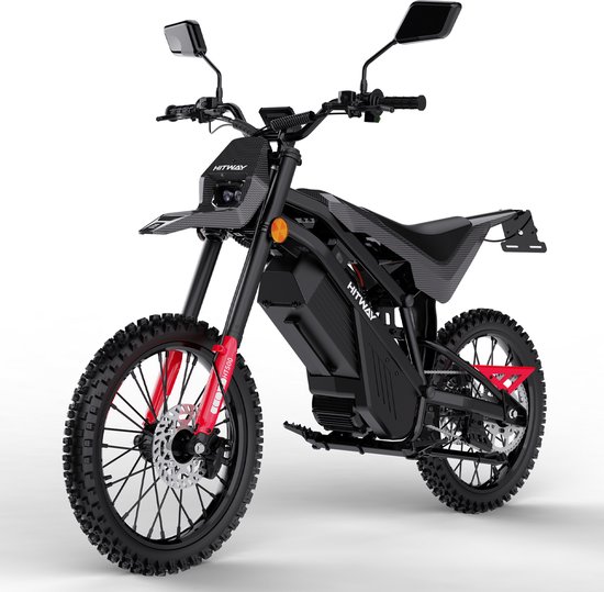 HITWAY HT500 elektrische bromfiets in het zwart