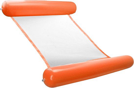 Famanu multifunctionele drijvende hangmat 4-in-1 in oranje