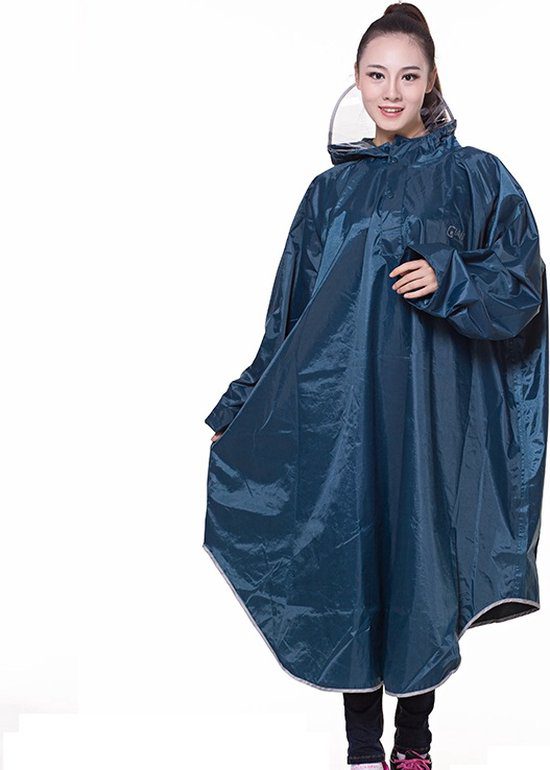 Fuegobird regenponcho outdoor wandel fiets motor unisex cyan