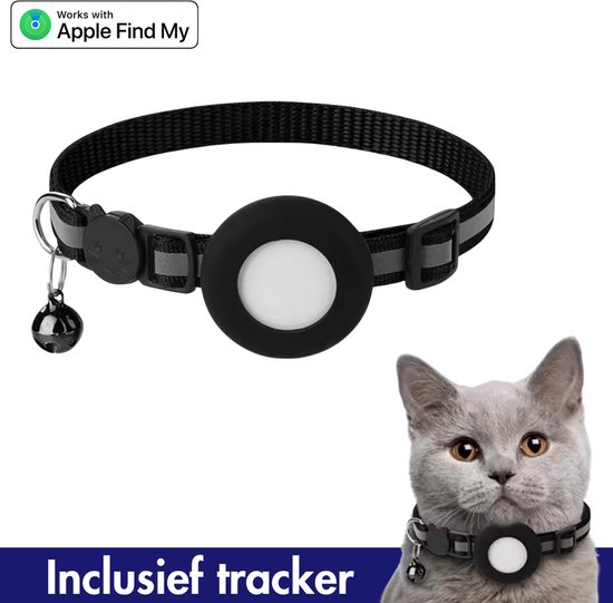 Micflip halsband met Find My-tracker voor katten