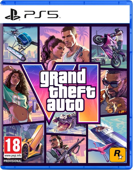 Grand Theft Auto VI (GTA 6) voor PS5, code in a box
