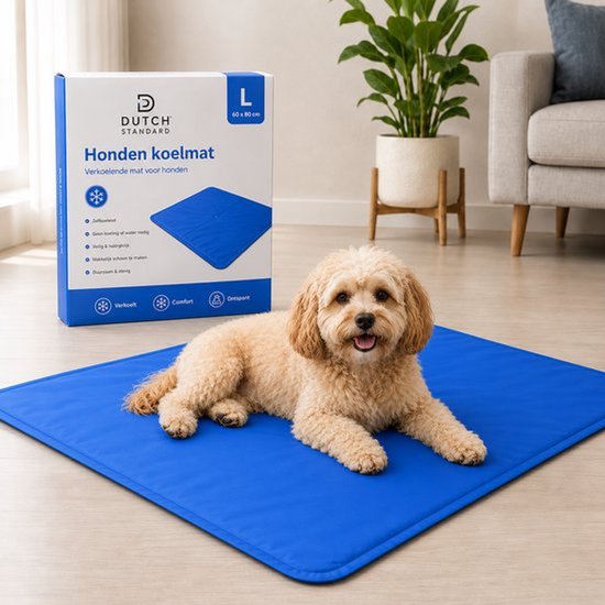 Hondenkoelmat maat L 60 x 80 cm voor middelgrote honden