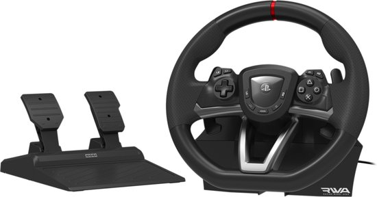 Hori Racing Wheel APEX zwart racestuur voor PS5 met gas- en rempedaal Hori Racing Wheel APEX zwart racestuur voor PS5 met gas- en rempedaal