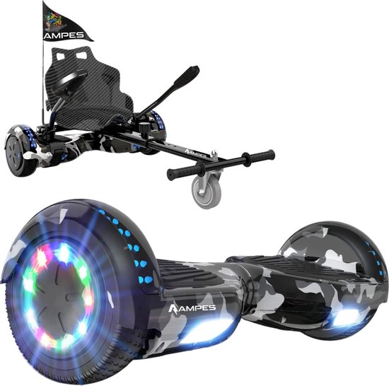 Ampes hoverboard 6,5 inch met hoverkart en draagtas