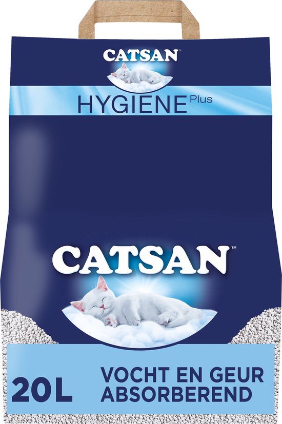 Catsan Hygiene Plus kattenbakvulling van 20 liter