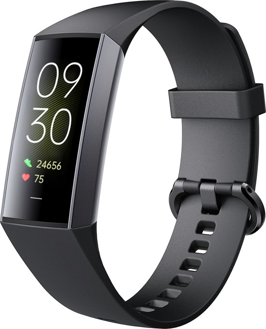 Kiraal Horizon smartwatch met stappenteller om de pols