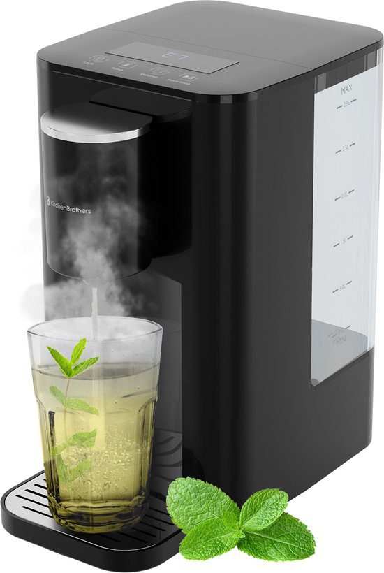 KitchenBrothers heetwaterdispenser 2,9L touch met ontkalkfunctie