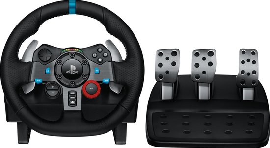 Logitech G29 Driving Force racestuur met PlayStation-knoppen en drie stalen pedalen Logitech G29 Driving Force racestuur met PlayStation-knoppen en drie stalen pedalen