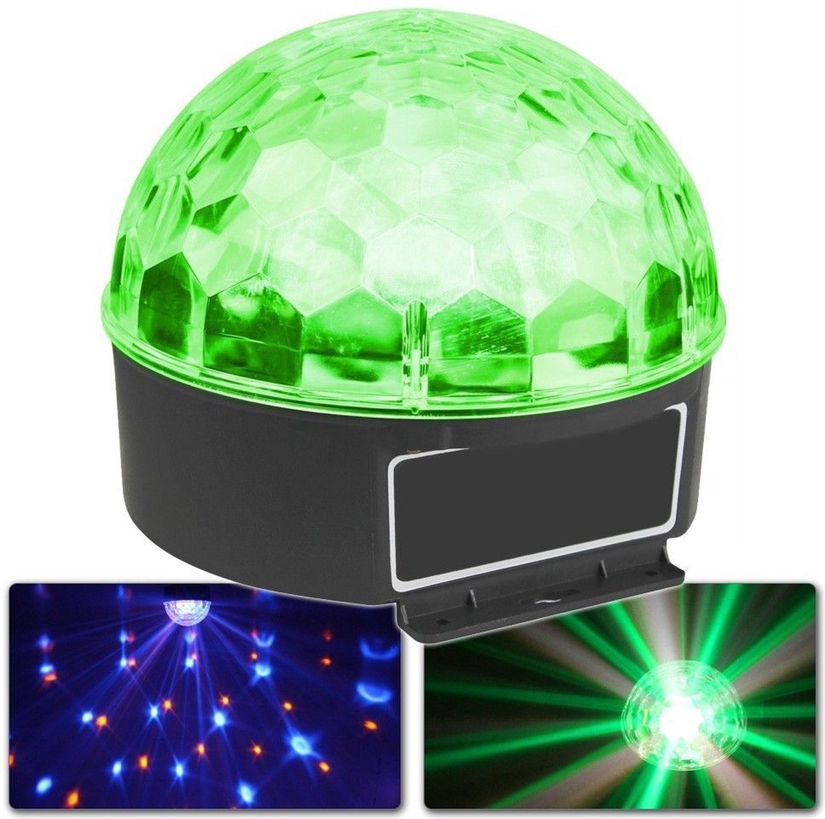 MAX Jelly LED discobal met zes kleuren en muzieksturing