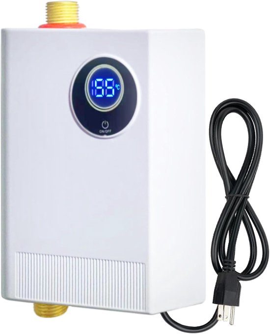 Merkloos compacte tankless doorstroomboiler 3800W onder gootsteen