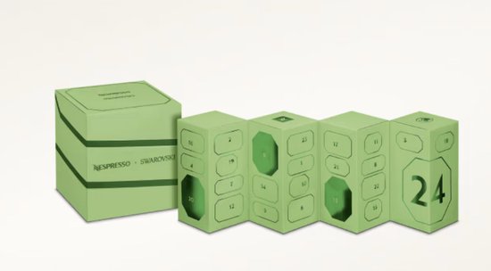 Nespresso x Swarovski Adventskalender 2026 voor Vertuo met 24 deurtjes Nespresso x Swarovski Adventskalender 2026 voor Vertuo met 24 deurtjes