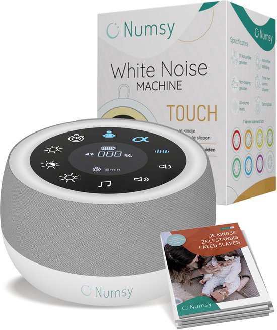 Numsy Touch white noise machine met 31 geluiden en timers