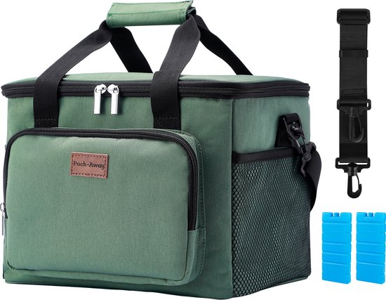 Packaway 4-laags geïsoleerde lunchtas 15 liter groen