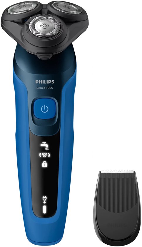 Philips Shaver 5000 Series S5466/17 roterend scheerapparaat in blauw met precisietrimmer