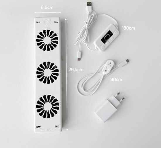 Radiator ventilator single set voor verwarming en ventilatie bijna alle typen radiatoren