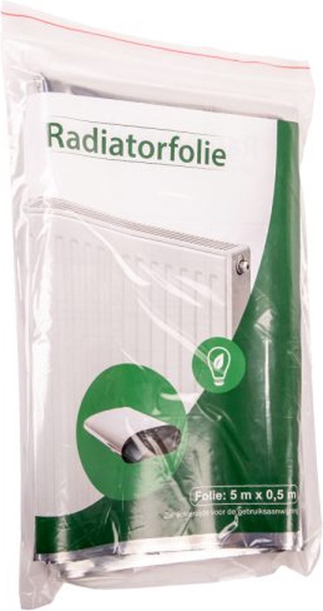 Reflecterende radiatorfolie van 5 meter bij 50 centimeter