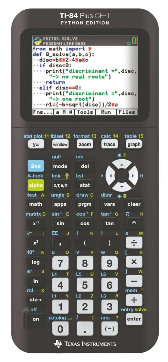 Texas Instruments TI-84 Plus CE-T Python Edition grafische rekenmachine