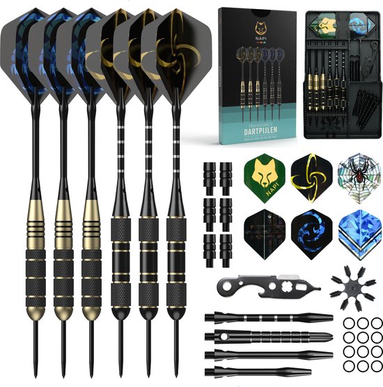 Napi Darts - 6 Dartpijlen (64-delig) - 23, 24, 25, 26 Gram Dartspijlen - 2 Sets... dartpijlen 