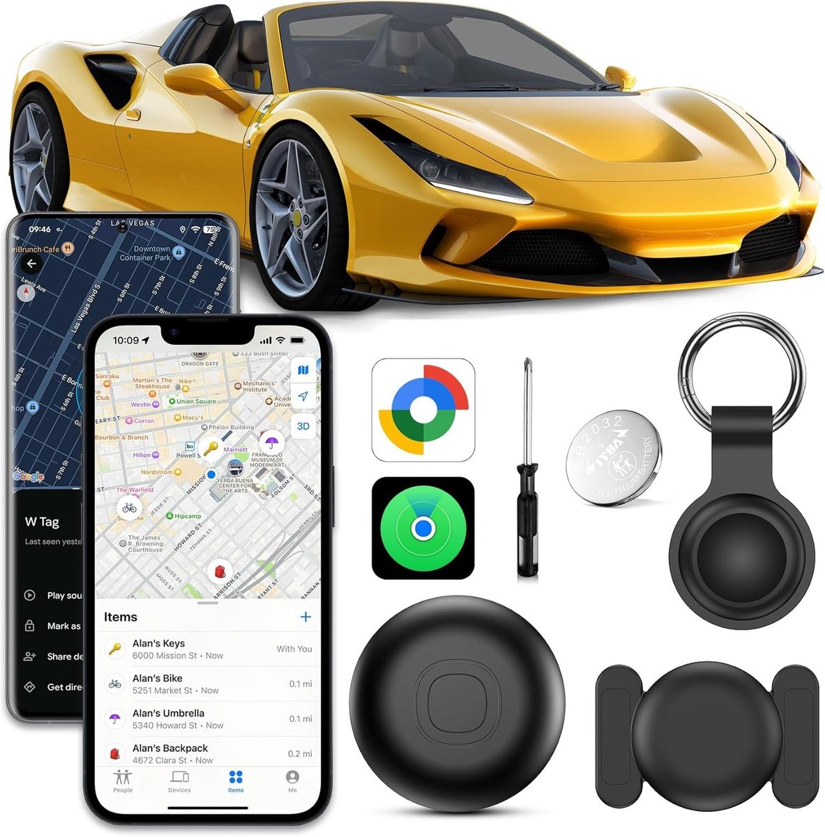 Magnetische gps tracker voor auto met IP68-behuizing