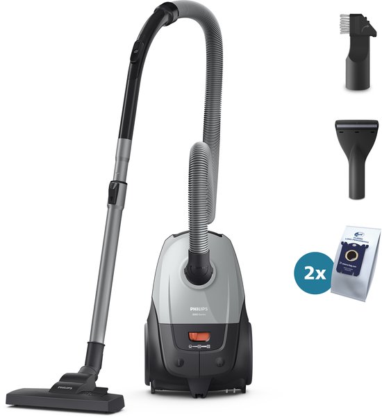 Philips 2000-Serie Stofzuiger met Zak - 800 W - Compact & Lichtgewicht -... stofzuiger met zak