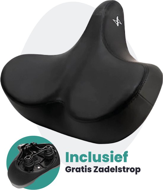 Voltano City XXXL extra breed dames fietszadel met uitsparing