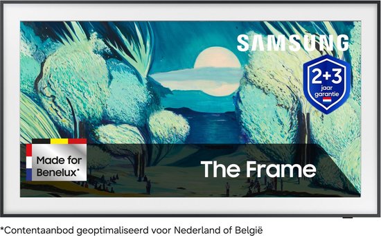 Samsung The Frame QE55LS03F 55 inch tv met een schilderij in Art Mode