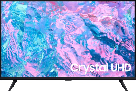 Samsung UE50CU7020 50 inch Crystal UHD tv op twee zwarte voetjes