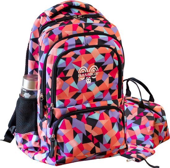 RAMBUX schooltas rugzakset van 3 delen met 35 liter