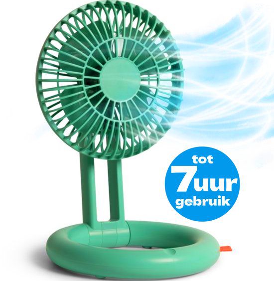 Silvergear draadloze USB stille mini tafelventilator voor op het bureau